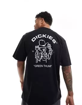 Черная футболка с короткими рукавами и рисунком Wakefield Dickies