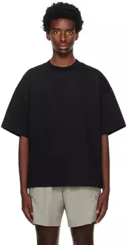 Черная футболка с круглым вырезом Seventh