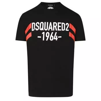 Черная футболка с логотипом 1964 года Dsquared2, черный