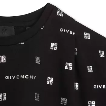 Черная футболка с логотипом 4G Givenchy, черный