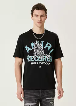 Черная футболка с логотипом Amiri