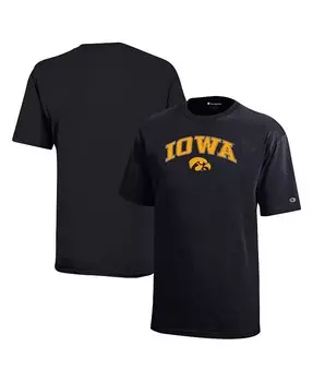 Черная футболка с логотипом Big Boys and Girls Iowa Hawkeyes Champion, черный