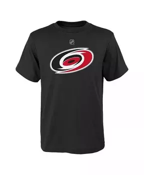 Черная футболка с логотипом Carolina Hurricanes для мальчиков и девочек Big Boys and Girls Outerstuff, черный