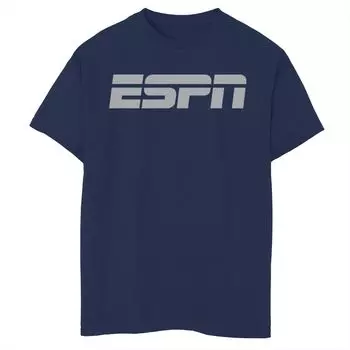Черная футболка с логотипом ESPN для мальчиков 8–20 лет Licensed Character