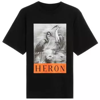 Черная футболка с логотипом Heron в штучной упаковке Heron Preston, черный