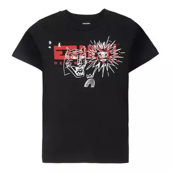 Черная футболка с логотипом Jaguar Diesel, черный