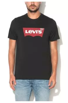 Черная футболка с логотипом Levi'S, черный