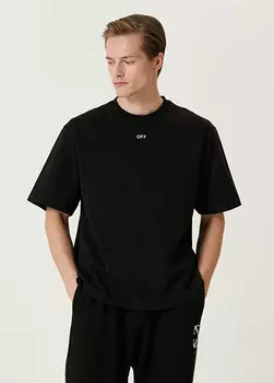 Черная футболка с логотипом Off-White