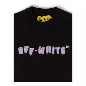 Черная футболка с логотипом Off-White, черный