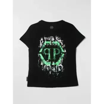 Черная футболка с логотипом Philipp Plein, черный