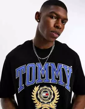 Черная футболка с логотипом Tommy Jeans