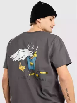 Черная футболка с морской солью Blue Tomato, серый