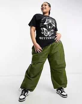 Черная футболка с мотивом I Saw It First Plus