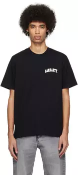 Черная футболка с надписью University Script Carhartt Work In Progress