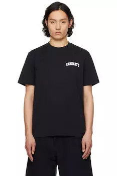 Черная футболка с надписью «University Script» Carhartt Work In Progress