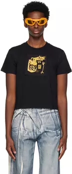 Черная футболка с нашивками Ottolinger