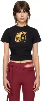 Черная футболка с нашивками Ottolinger