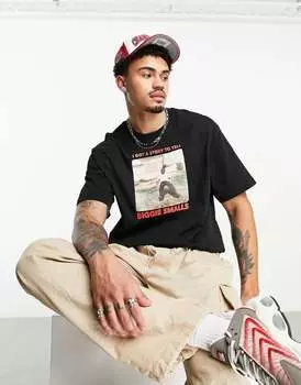 Черная футболка с принтом Bershka Biggie Smalls