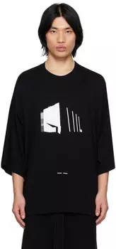 Черная футболка с принтом Julius