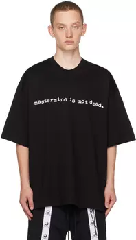 Черная футболка с принтом mastermind JAPAN