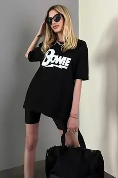 Черная футболка с принтом MG1514 MADMEXT