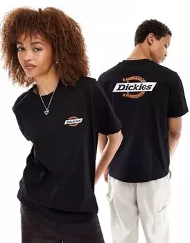 Черная футболка с принтом на спине Dickies Ruston