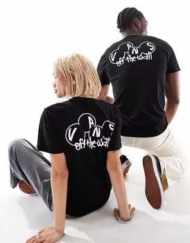 Черная футболка с принтом на спине Vans Scuttle