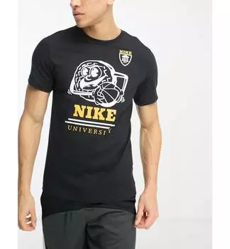 Черная футболка с принтом Nike Basketball University