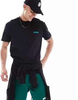 Черная футболка с принтом Prince Heritage