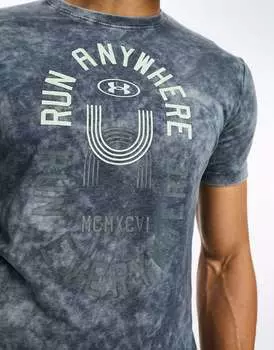 Черная футболка с принтом Under Armour Run Everywhere