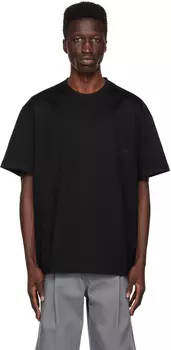 Черная футболка с принтом Wooyoungmi