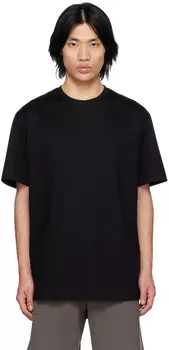 Черная футболка с принтом Wooyoungmi