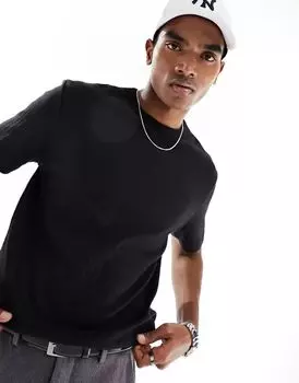 Черная футболка с пуантами ASOS