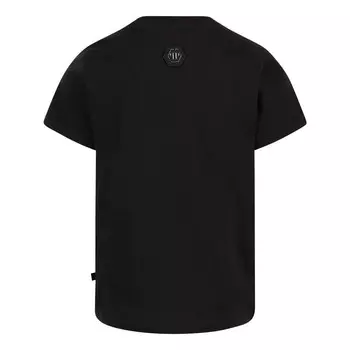 Черная футболка с радужным черепом Philipp Plein, черный