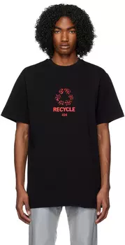 Черная футболка с рисунком 424