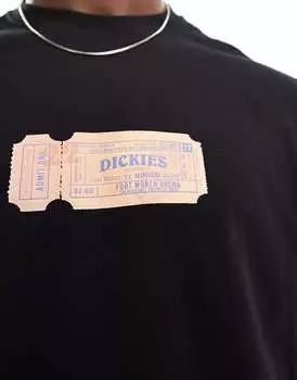 Черная футболка с рисунком билета Dickies paxico