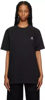 Черная футболка с вышивкой ADER error