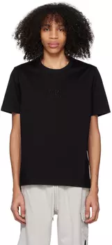 Черная футболка с вышивкой C.P. Company