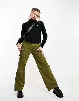 Черная футболка с высоким воротником и длинными рукавами Dickies Mapleton