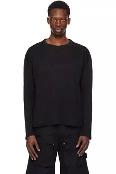 Черная футболка с жабрами Tondolo