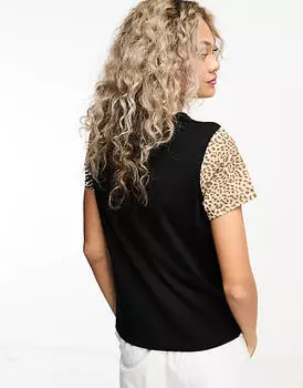 Черная футболка с животным принтом Vans wyld — эксклюзивно для ASOS