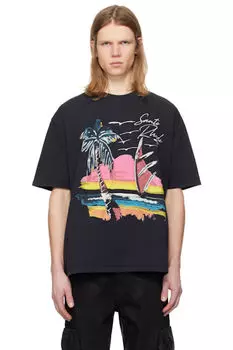 Черная футболка «Saint-Rhude»