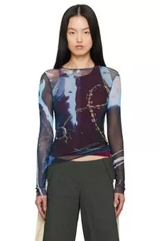 Черная футболка Shining Gem Tight Mesh Serapis