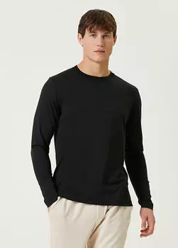 Черная футболка средней плотности с длинным рукавом Cdlp