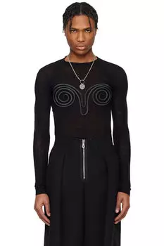 Черная футболка «The 3D Spirale» Jean Paul Gaultier