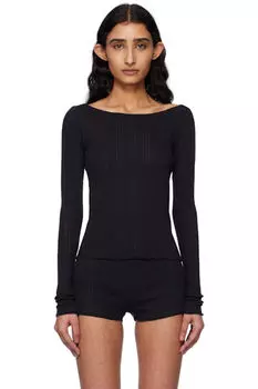 Черная футболка «The Bateau» Cou Cou