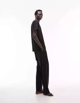 Черная футболка Topman Lounge