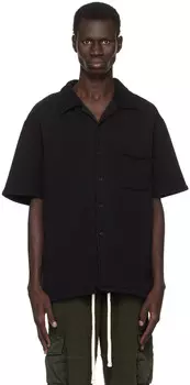 Черная футболка тяжелого веса Les Tien