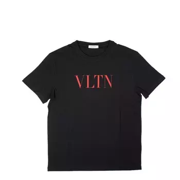 Черная футболка VLTN Valentino, черный