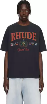 Черная футболка «Яхта Bay Of Angels» Rhude, Vtg black